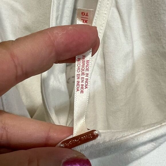 Free People Layla Halter Tunic Tank Color: Optic White Size XL - Picture 6 of 11